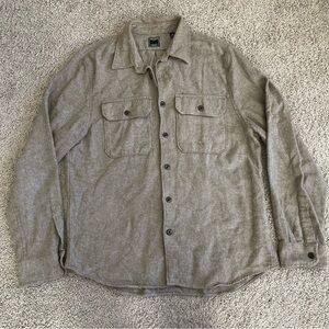 Todd Snyder Button Down Long Sleeve Utility Double Pocket Shirt